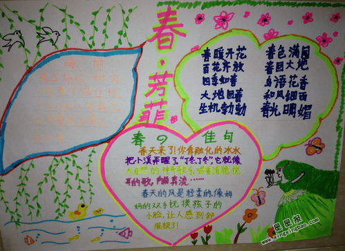 春天手抄报的简短内容