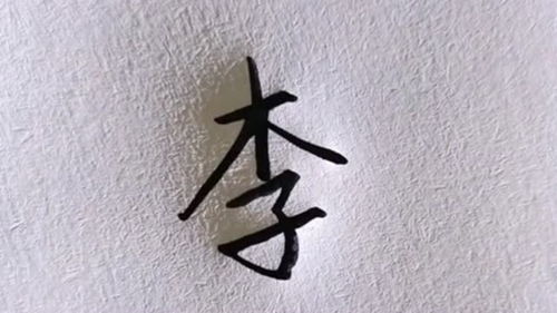 李字怎么写