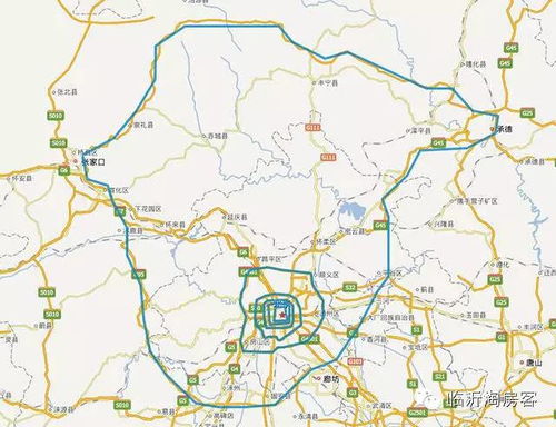 北京7环路规划图，北京7环离市中心多远