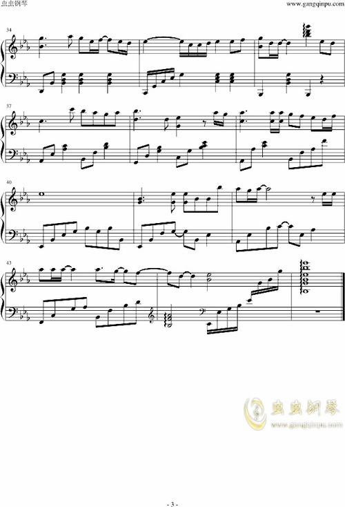 后来钢琴谱简谱简易版，后来钢琴谱简谱单手