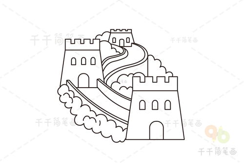 长城的简笔画怎么画,有图片参考吗?