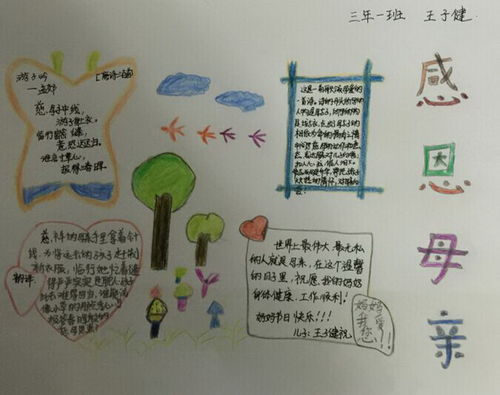感恩母亲手抄报图片，感恩母亲手抄报一等奖