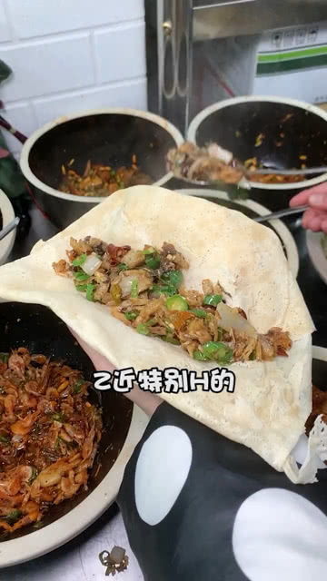 炒鸡蛋卷煎饼的做法