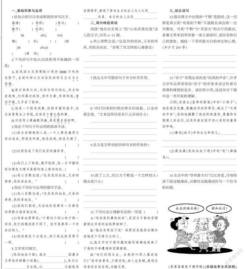 缩写《我的叔叔于勒》