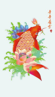 年年有余的画挂在家里哪个位置，年年有余的画简单