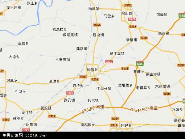山东菏泽市八个县地图全图，山东菏泽市八个县名