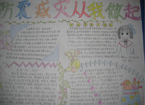 防震减灾手抄报内容