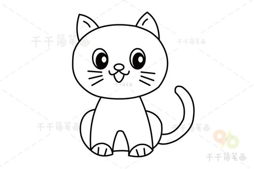 小猫简笔画怎么画_小猫简笔画步骤?
