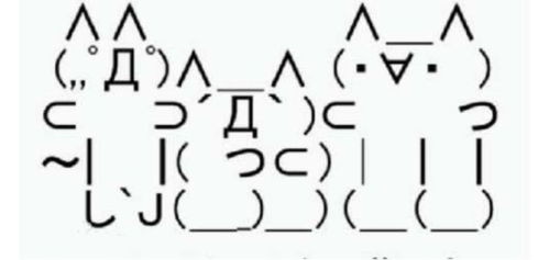 颜文字，颜文字小熊