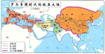 有没有有丝绸之路路线图的矢量图???