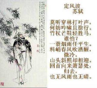 苏轼的定风波全词