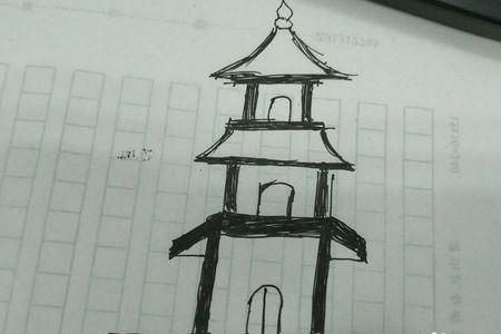 黄鹤楼怎么画简笔画