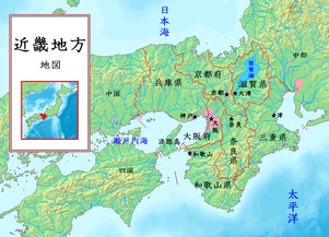 近畿地方包含哪几个行政单位，近畿地方地图