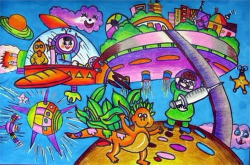 儿童怎样画少年儿童科学幻想绘画