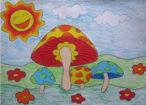 美丽图画简笔画，平移轴对称的美丽图画