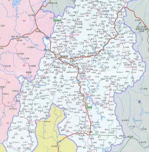 贺州市地图全图，贺州市地图高清版大图