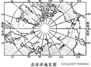 北冰洋地图图片，北冰洋地图轮廓