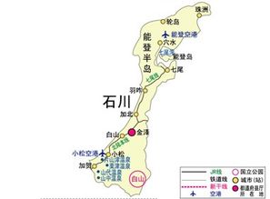 石川县金泽市，石川县地图
