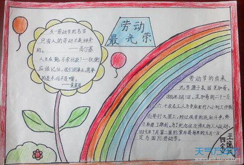 劳动小报简单又漂亮8K纸，劳动小报简单又漂亮一等奖
