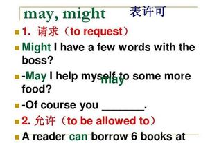 may和can表示可能的区别