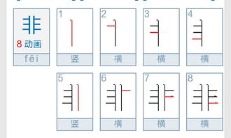 非的笔顺规则是先什么后什么，非的笔顺和部首