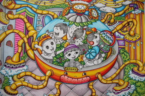 儿童科学幻想画简笔画，儿童科学幻想画简单版