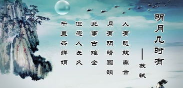 明月几时有全诗多少字，明月几时有全诗文