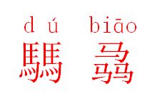 騳骉是什么意思，騳骉的拼音
