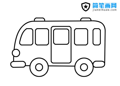 车的简笔画图片，出租车的简笔画