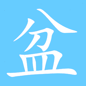 象的笔顺组词，盆的笔顺组词
