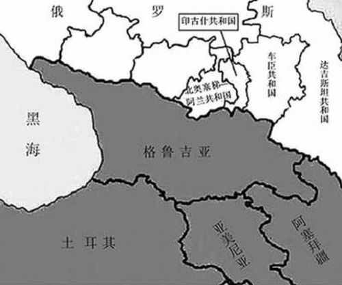 大高加索山脉地图，大高加索山脉和乌拉尔山脉的位置