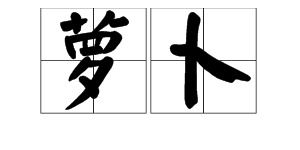 萝卜拼音是