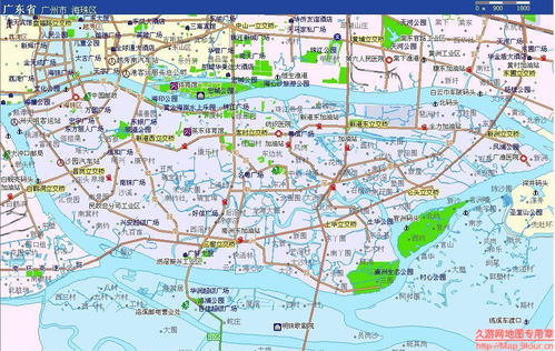 海珠区地图全图高清版，海珠区地图全图 立体