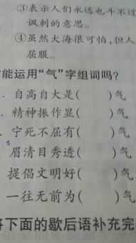 气组词语和拼音，气组词语ABB