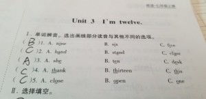 写的英文怎么读音