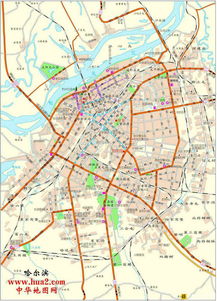 哈尔滨市区地图区域划分图，哈尔滨市区地图下载