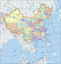 无字版中国地图