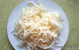 shredded pork，shredded中文