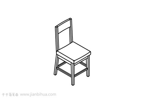 椅子简笔画又简单又漂亮的，桌子简笔画