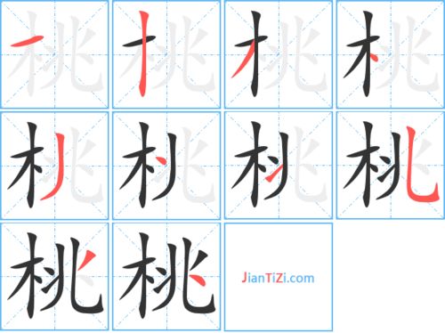 桃组词有哪些?