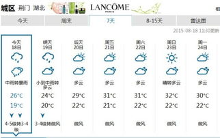 荆门天气预报15天查询一，荆门天气预报15天查询荆