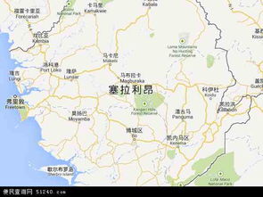 塞拉利昂地图位置图片，利比里亚地图