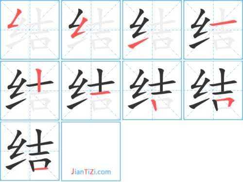 结字的笔顺拼音，结字的笔顺笔画顺序表