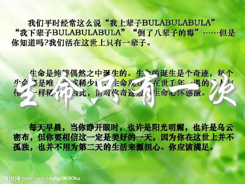 珍惜生命作文，珍惜生命的理由十条