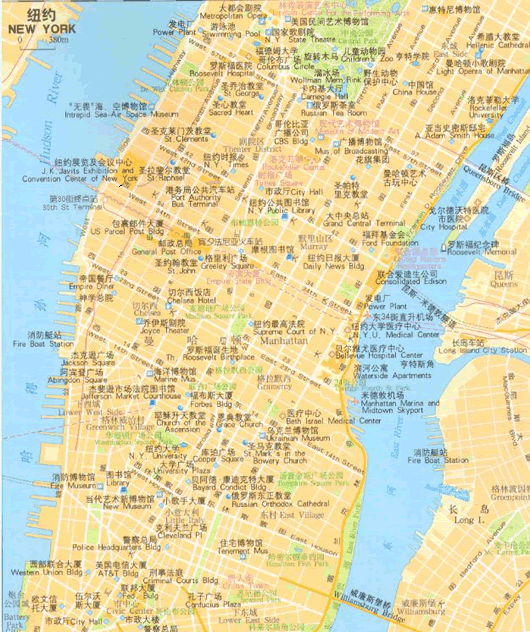 美国的华盛顿,纽约,旧金山,西雅图,落杉矶,迈阿密的地图