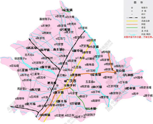 四川广汉地图，广汉地图东南西北