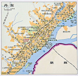 丹东地图高清全图中国地图，丹东地图位置