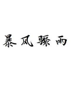 骤雨的意思