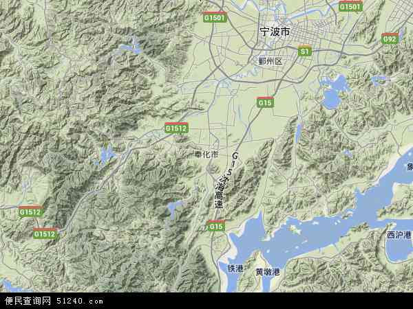 宁波奉化地图，奉化地图全图高清版