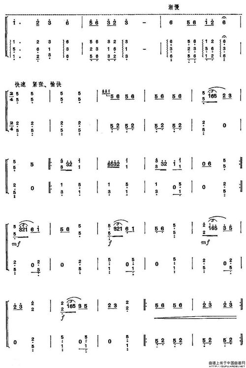 战台风古筝演奏视频，战台风古筝谱指法